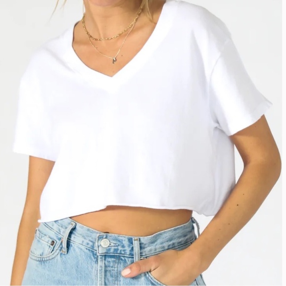 BDG cropped v-neck tee
